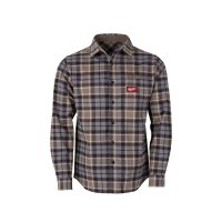 Camisa de Franela GRIDIRON Gris Talle M Milwaukee M551-GM