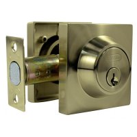 Cerradura Auxiliar Tubular Bronceada con 2 Llaves BEST VALUE