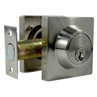 Cerradura Auxiliar Tubular Satinada con 2 Llaves BEST VALUE