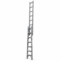 Escalera Aluminio 21 Escalones Tijera Extensible Escalumex