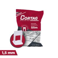 Espaciador de Nivelación 1,5 mm Slim Cortag, 100 Unidades