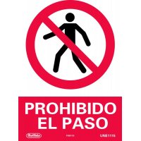 Letrero «Prohibido el Paso» Best Value