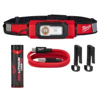 Linterna para Casco USB con Luz Roja Trasera y Batería Milwaukee 2116-21