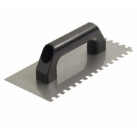Llana de Acero 25,6 cm Diente 10 x 10 con Mango de Plástico Cortag
