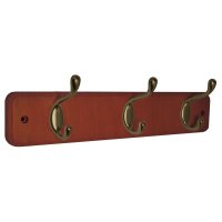 Perchero de Madera Clara con 3 Perchas Dobles BEST VALUE