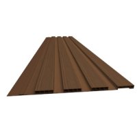 Tablilla PVC Ripado Marrón 3 m