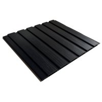 Tablilla PVC Ripado Negro 7 mm 6,02 m