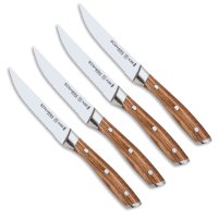 Set 4 Cuchillos Chuleteros Kobe 4,5" 3 Claveles 1046