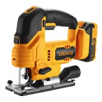 Sierra Caladora 20V con Batería 2 Ah y Cargador Deko DKJS20Q1Y-S2