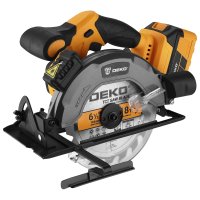Sierra Circular 6 1/2" 20V con Batería 3 Ah y Cargador Deko DKCS20Q1Y-S3