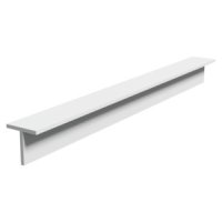 Perfil T PVC 15 x 15 mm 2,70 m