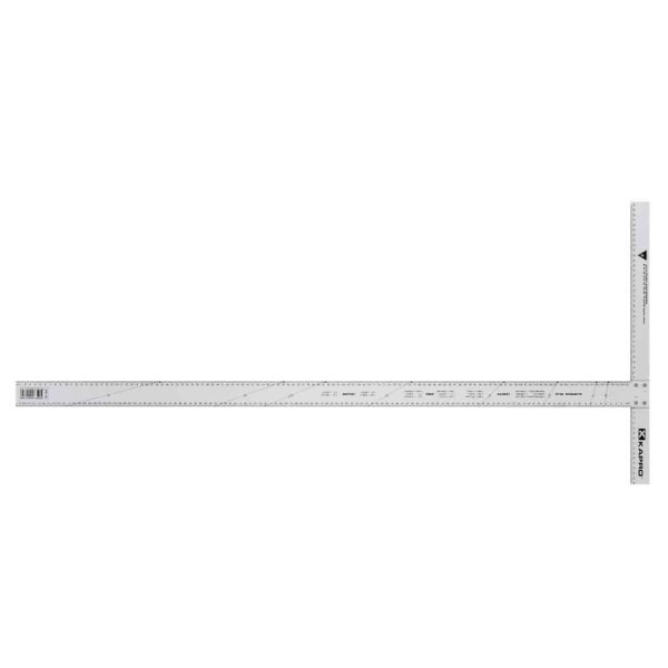 Escuadra T de Aluminio Fija para Drywall 120 cm Kapro 316-120