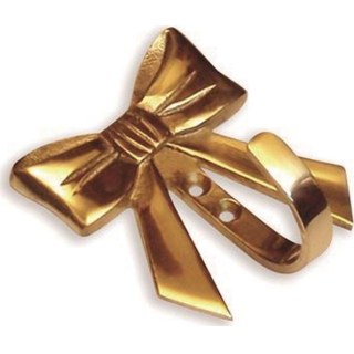 Gancho Percha de Bronce Forma de Moña Ab Brass CH18
