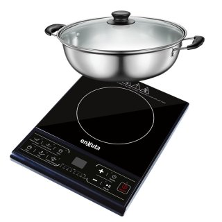 Anafe de Inducción con 1 Hornalla y Olla de Regalo Enxuta AIENX930-1