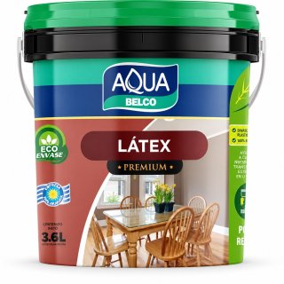 Pintura Superlavable Antibacterial Satinado Aqua Belco 3,6lt