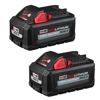 Batería 18V 6,0 Ah M18 REDLITHIUM HIGH OUTPUT Pack x 2 Milwaukee 48-11-1862