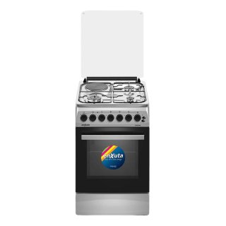 Cocina Combinada 3 Hornallas y 1 Disco Eléctrico Inox 50x60 Enxuta CENX5546I