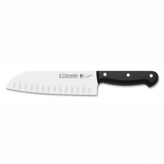 Cuchillo Santoku Alveolado 7" (18 cm) Uniblock 3 Claveles 1124
