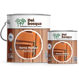 Barniz Flexible Para Madera Satinado 0,9lt Del Bosque