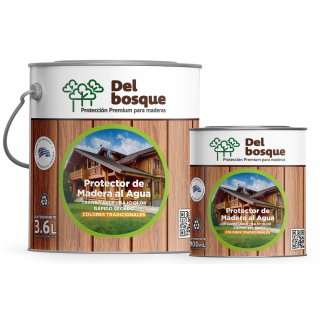 Protector De Madera Al Agua Caoba 3,6lt Del Bosque