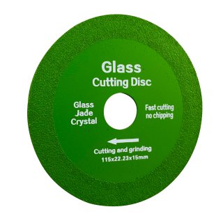 Disco para corte vidrio, cristal, porcelanato 115mm DCV115
