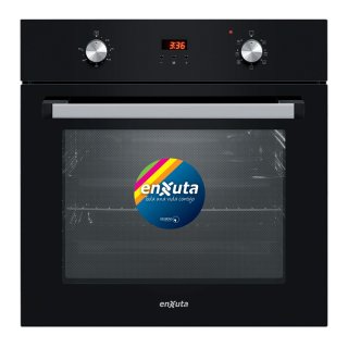 Horno Eléctrico de Empotrar Negro con Convección Digital Enxuta HEENX5500DNG