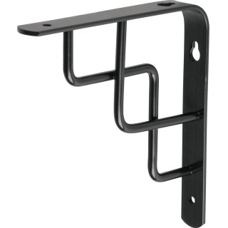Escuadra Para Estante 6'' x 6'' Negro ''Escalera'' FIERO MED-6NE