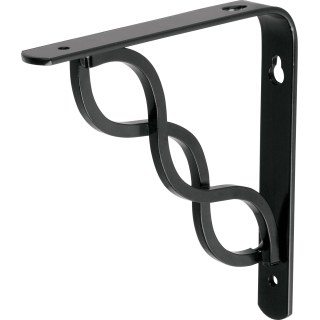 Escuadra Para Estante 6'' x 6'' Negro ''Trenza'' FIERO MED-6NT