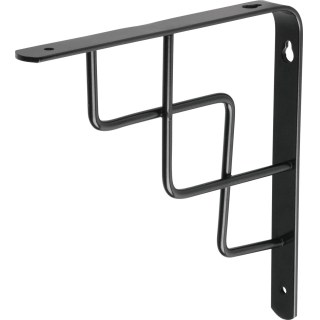 Escuadra Para Estante 8'' x 8'' Negro ''Escalera'' FIERO MED-8NE