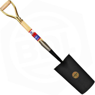 Pala Recta Cabo Madera Acero Forjado Gherardi