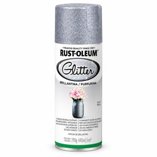 Aerosol Brillantina Glitter Plata Rust Oleum