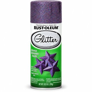Aerosol Brillantina Glitter Púrpura Rust Oleum