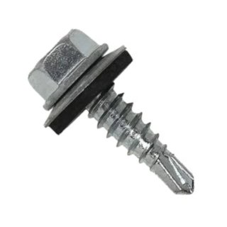 Tornillo Punta Mecha 12 X 2'' Con Goma JOMARCA Caja 200