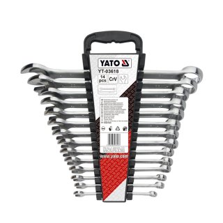 Juego 14 Llaves Combinadas 8 a 24 mm Yato YT-03618