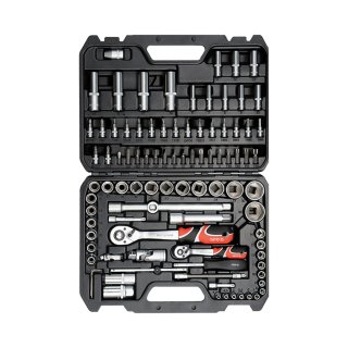 Juego de Bocallaves y Accesorios 1/4" y 1/2" 94 Piezas Yato YT-12681