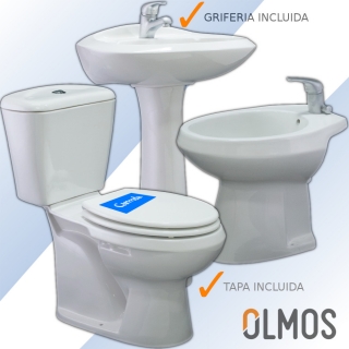 Juego de Loza Blanco Completo línea Nórdico OLMOS