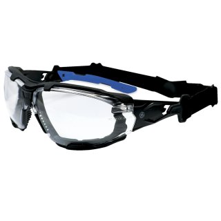 Lentes de Seguridad Negro/Azul con Lente Transparente GE