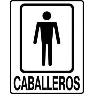 Letrero «Caballeros» Best Value