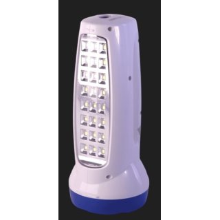 Linterna LED + Farol 24 LED Recargable 1 W