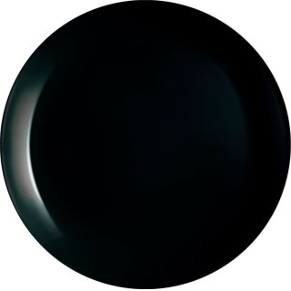 Plato Llano 25cm Negro Diwali P0867 Luminarc