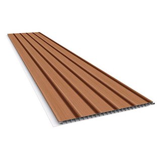 Tablilla PVC Madera Ripado Rubro