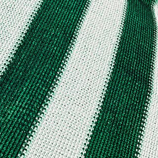 Malla Sombra 80 Rayada Verde Y Blanco Ancho 4mt
