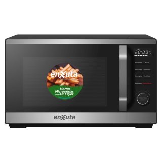 Microondas Air Fryer Con Grill y Convección de 23 Litros Negro Enxuta MOENXAF923N