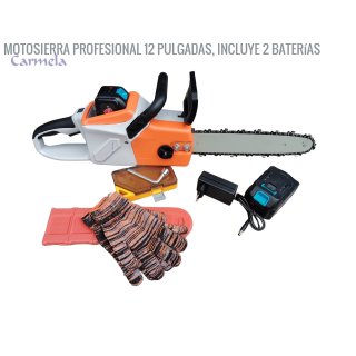 Motosierra profesional 12 pulgadas, incluye 2 baterías