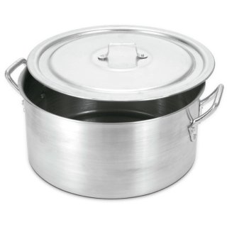 Olla Baja Con Asas Aluminio 13,8lt Oliveira 5048
