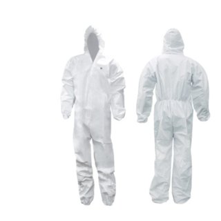 Overol Industrial Desechable con Capucha Talle L GE