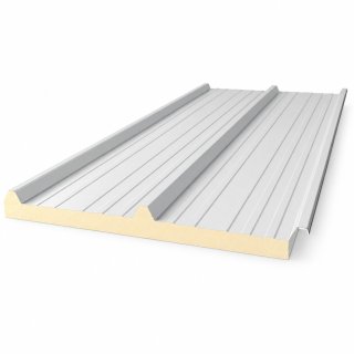 Chapa Aislante Panel Poliuretano Trapez Cielorraso Blanco 50