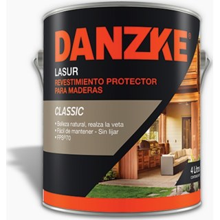 Protector De Madera Natural Brillante Danzke Lasur Petrilac 1lt