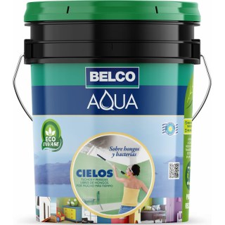 Pintura Cielorrasos Sobre Hongos y Bacterias AQUACIELOS Aqua Belco 1lt