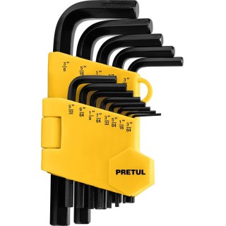 Juego 13 Llave Allen 3/64 A 3/8'' Pretul ALL-13P-P